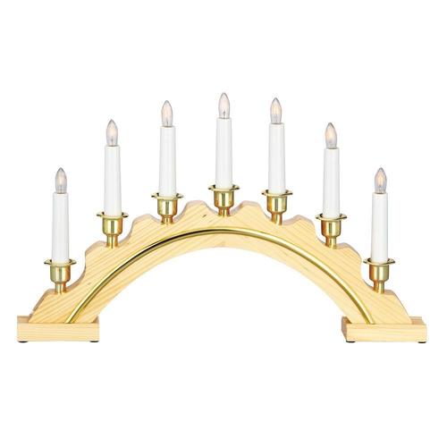Sprawdź Świecznik drewniany 7-punktowy Markslojd Celine naturalny 46 cm 700445