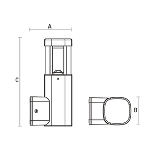 Kinkiet zewnętrzny LED SpectrumLED TORRE SLI003020WW, szary, 7 W, 3000 K, IP54 small 1