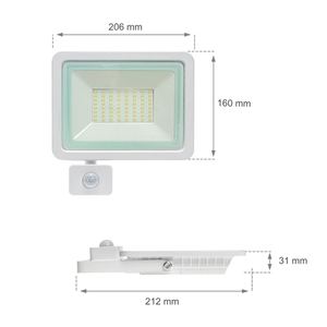 Noctis Lux 2 Smd 230v 50w Ip44 Cw White With Sensor small 4