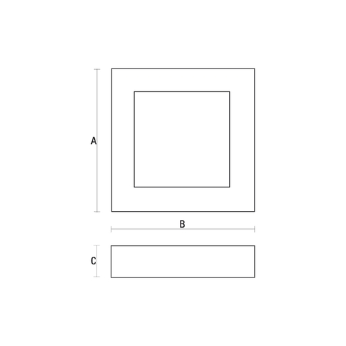 Sprawdź Oprawa natynkowa LED SpectrumLED Algine Eco Square 6 W 6000 K 12 cm SLI035022CW