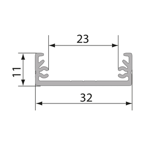 Profil Aluminiowy Wojwide Z Osłoną Mleczną 1mb Klosz G 1 Profil Aluminiowy Wojwide Z Osłoną Mleczną 1mb Klosz G small 1
