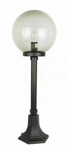 Lampa ogrodowa stojąca SU-MA kulista czarna/patyna 73 cm K 5002/3/KP 250 small 1