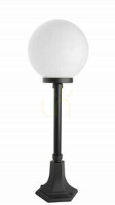 Lampa ogrodowa stojąca SU-MA kulista czarna/patyna 73 cm K 5002/3/KP 250 small 0