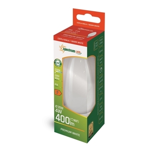 Led Świecowa E-14 230v 4w Cog Ww White Spectrum small 1
