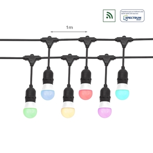 Girlanda 10m 10xe27 Łączona Spectrum small 0