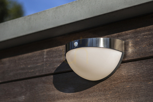 Kinkiet zewnętrzny solarny Lutec Bubble 6908701001 srebrny LED 2W IP44 small 1