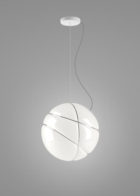 Sprawdź Lampa wisząca Fabbian Armilla F50 13W - biały oraz chrom - F50 A03 01 Lampa wisząca Fabbian Armilla F50 13W - biały oraz chrom - F50 A03 01
