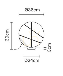 Lampa stołowa Fabbian Armilla F50 13W - biały oraz Srebrny - F50 B03 01 small 2