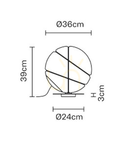 Lampa stołowa Fabbian Armilla F50 13W - Złoty - F50 B05 12 small 2