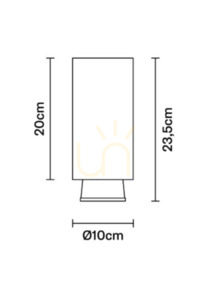 Reflektorek Fabbian Claque F43 20W 20cm - Brąz - F43 E03 76 1 Reflektorek Fabbian Claque F43 20W 20cm - Brąz - F43 E03 76 small 1