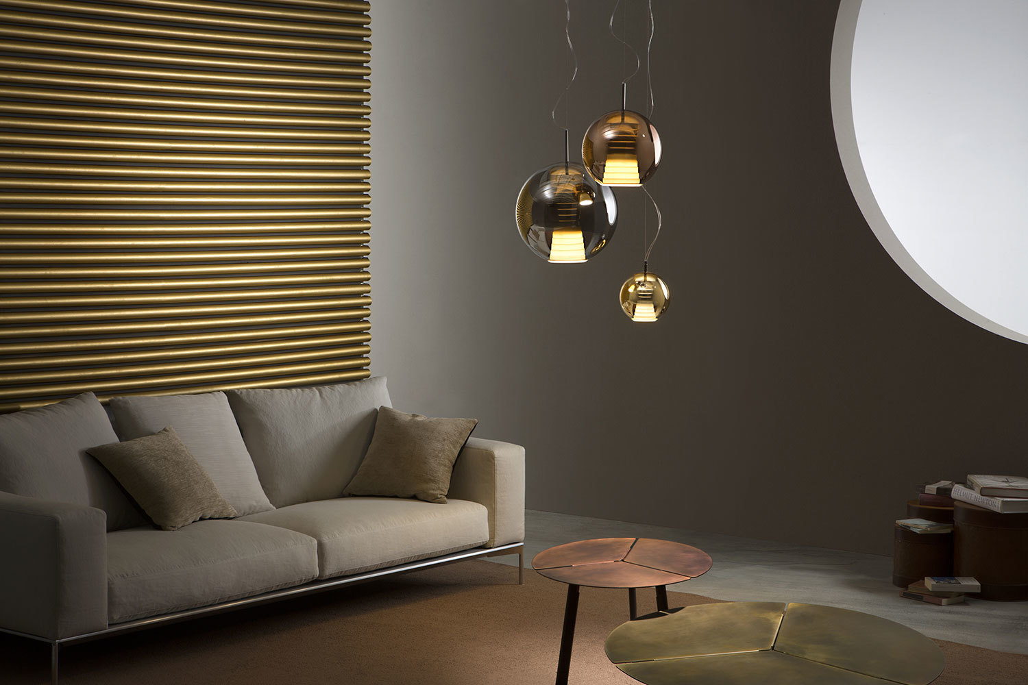 Obejrzyj Lampa wisząca Fabbian Beluga Royal Ø30 - Złoty - D57 A59 12 Lampa wisząca Fabbian Beluga Royal Ø30 - Złoty - D57 A59 12