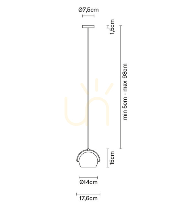 Obejrzyj Lampa wisząca Fabbian Beluga Steel Ø14 - Chrom - D57 A07 15 Lampa wisząca Fabbian Beluga Steel Ø14 - Chrom - D57 A07 15