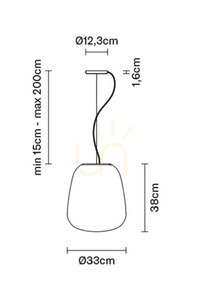 Lampa wisząca Fabbian Lumi F07 17W 33cm - F07 A35 01 small 5