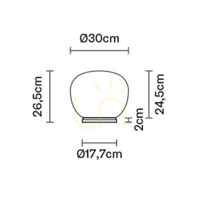Lampa biurkowa Fabbian Lumi Ø30 - F07 B09 01 2 Lampa biurkowa Fabbian Lumi Ø30 - F07 B09 01 small 2