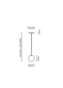 Lampa wisząca Fabbian Lumi F07 5W 12cm - F07 A17 01 small 3