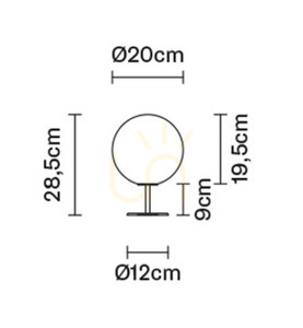 Lampa biurkowa Fabbian Lumi Ø20 - F07 B31 01 small 2