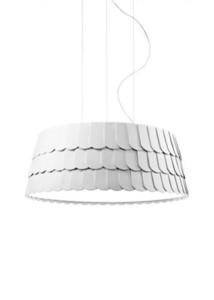 Lampa wisząca Fabbian Roofer F12 79cm - Biały - F12 A07 01 small 0