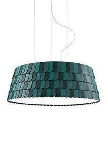 Lampa wisząca Fabbian Roofer F12 119cm - Zielony - F12 A09 43 small 0