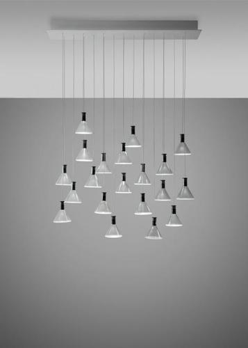 Sprawdź Lampa wisząca Fabbian Multispot F32 90x15cm - 20 - Chromowany - F32 A49 00