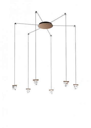 Sprawdź Lampa wisząca Fabbian Tripla F41 3W 6 - Brąz - F41 G04 76