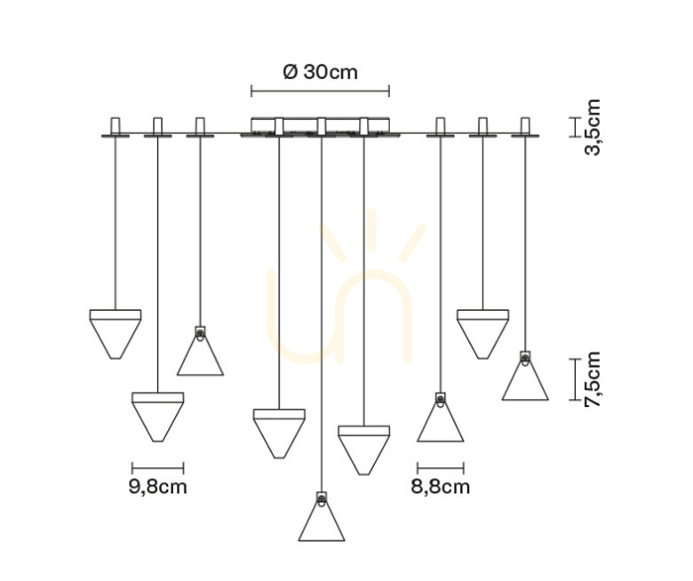 Zobacz Lampa wisząca Fabbian Tripla F41 3W 9 - Antracyt - F41 G06 21 Lampa wisząca Fabbian Tripla F41 3W 9 - Antracyt - F41 G06 21