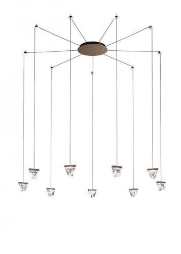 Sprawdź Lampa wisząca Fabbian Tripla F41 3W 9 - Brąz - F41 G05 76