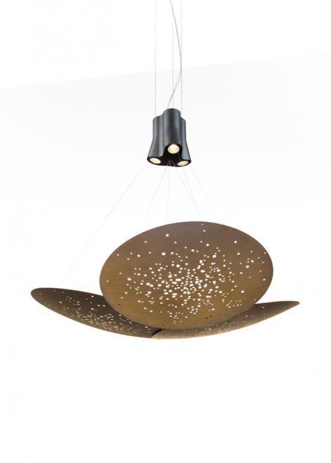 Sprawdź Lampa wisząca Fabbian Lens F46 24W 161x152cm - Trzy źródła światła - Brąz - F46 A07 76 Lampa wisząca Fabbian Lens F46 24W 161x152cm - Trzy źródła światła - Brąz - F46 A07 76