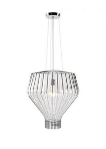Lampa wisząca Fabbian Saya F47 22W 48cm - Chromowany oraz przeźroczysty - F47 A15 00 0 Lampa wisząca Fabbian Saya F47 22W 48cm - Chromowany oraz przeźroczysty - F47 A15 00 small 0