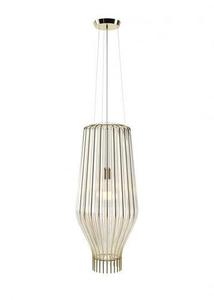Lampa wisząca Fabbian Saya F47 22W 31cm - Złoty oraz przeźroczysty - F47 A25 00 small 0