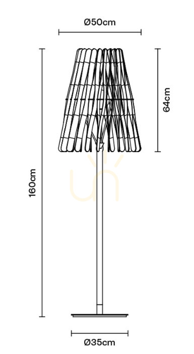 Obejrzyj Lampa podłogowa Fabbian Stick F23 22W Cono - F23 C02 69 Lampa podłogowa Fabbian Stick F23 22W Cono - F23 C02 69