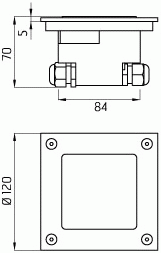 Oprawa wpuszczana Ares Manuel LED 3x1W 24V DC 537328 small 3