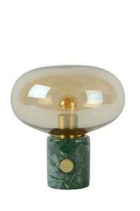 Lampa stołowa Lucide CHARLIZE zielona marmur szkło retro 03520/01/62 small 1