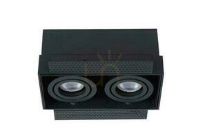 Oczko sufitowe Lucide TRIMLESS 09925/02/30 czarne aluminiowe LED GU10 2-punktowe small 1