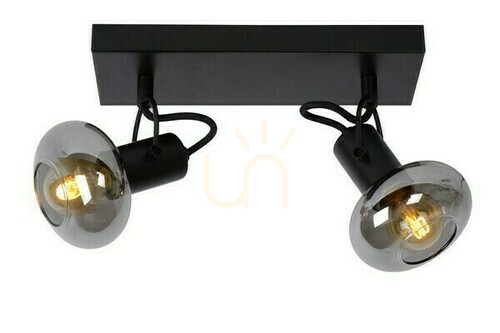 Sprawdź Reflektorek Lucide MADEE 2xE14 czarny metalowy retro 17993/02/30