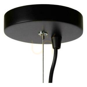 Lampa wisząca Lucide LEANNE 21421/06/30 czarna metalowa vintage 6xE27 small 4