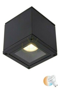 Downlight Lucide AVEN czarny GU10 IP65 do łazienki 1x50W small 0