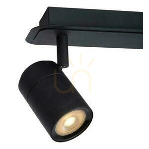 Plafon LED Lucide Lennert czarny IP44 3xGU10 do łazienki 40 cm small 3