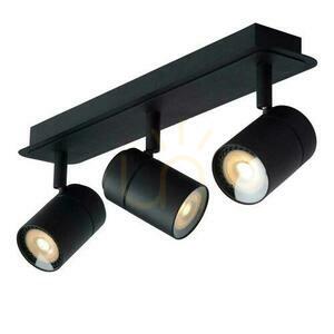 Plafon LED Lucide Lennert czarny IP44 3xGU10 do łazienki 40 cm small 6