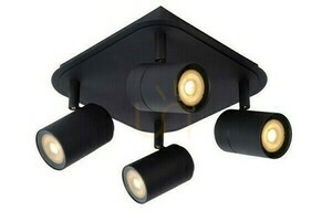 Plafon łazienkowy Lucide Lennert 4xGU10 czarny IP44 LED 26958/20/30 small 7
