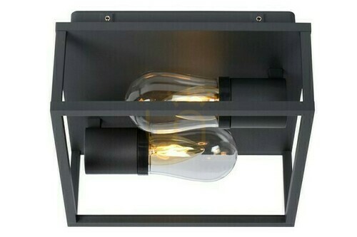 Sprawdź Plafon łazienkowy Lucide Carlyn czarny LED E14 IP54 25 cm 27100/02/30