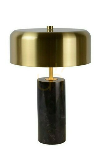 Sprawdź Lampa stołowa Lucide MIRASOL czarna złota marmur 3xG9 25 cm 34540/03/30
