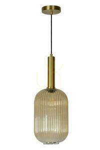 Lampa wisząca Lucide Maloto złota szklana loft retro 20 cm 45386/20/62 small 1