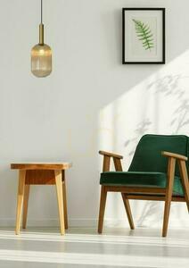 Lampa wisząca Lucide Maloto złota szklana loft retro 20 cm 45386/20/62 small 2