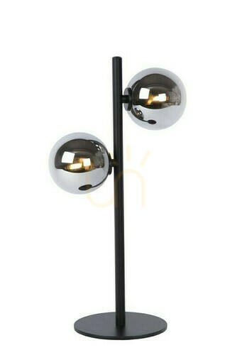 Sprawdź Lampa stołowa Lucide Tycho czarna metalowa szkło retro 45574/02/30