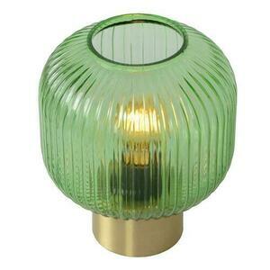 Lampa stołowa Lucide MALOTO zielona złota szklana retro 20 cm 45586/20/33 small 5