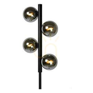 Lampa podłogowa Lucide TYCHO czarna stal szkło retro 4xG9 45774/04/30 small 6