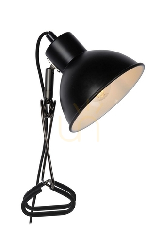 Sprawdź Lampka zaciskowa Lucide MOYS czarna stal E27 45987/01/30