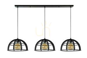 Lampa wisząca Lucide DIKRA 3xE27 czarna metalowa nowoczesna 40 cm 76464/03/30 small 1