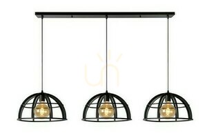 Lampa wisząca Lucide DIKRA 3xE27 czarna metalowa nowoczesna 40 cm 76464/03/30 small 0