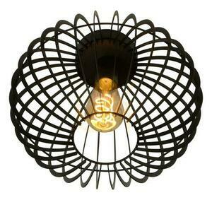 Plafon Lucide REDA czarny metalowy 32 cm E27 78199/01/30 small 5